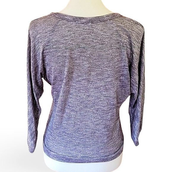 3/$30 ❤️ Gray cardigan with ivory cream lace size large, made by Spoiled - Picture 3 of 6